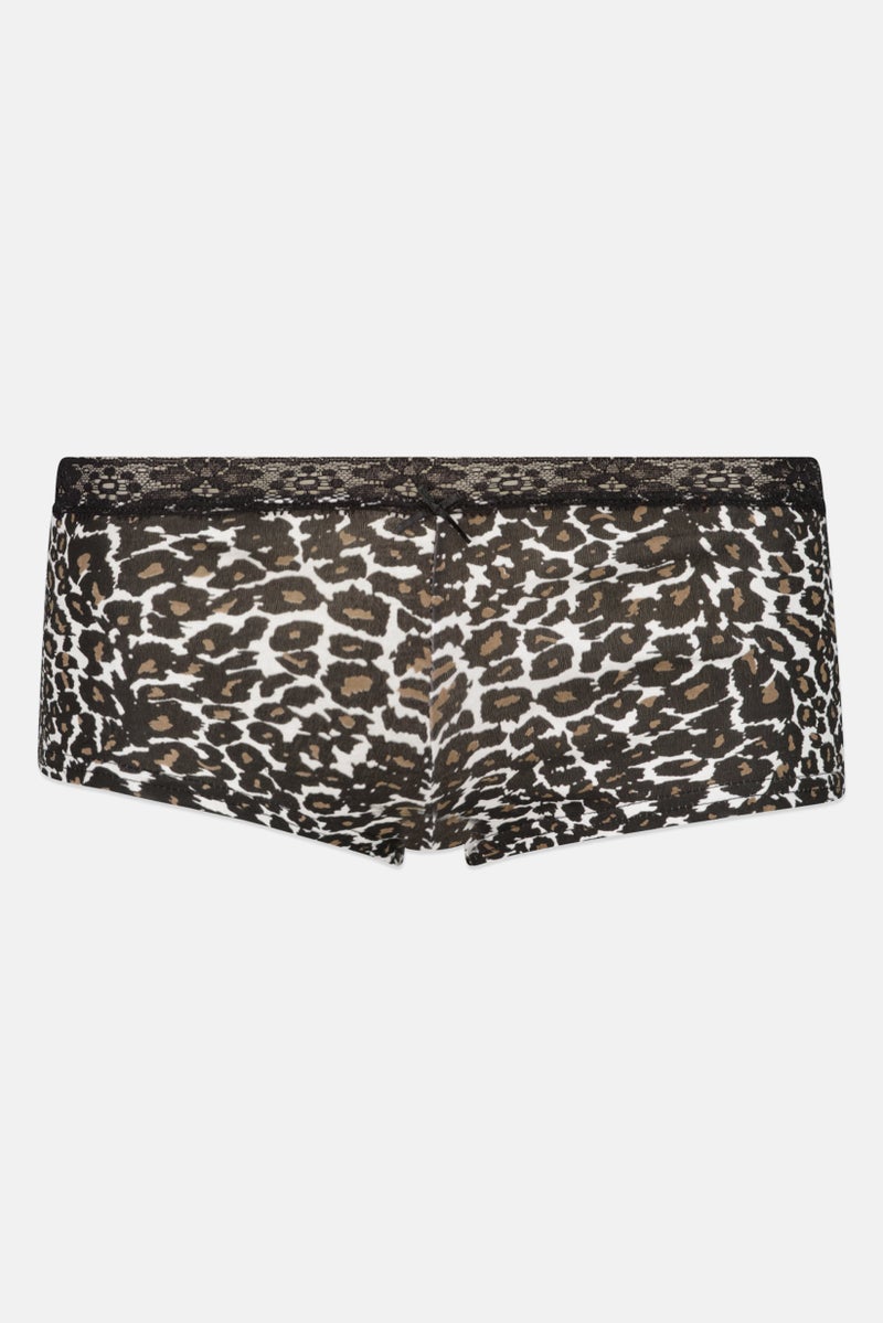 bebe Women 3 Pieces Animal Print Boyshorts, Multicolor - Image 3
