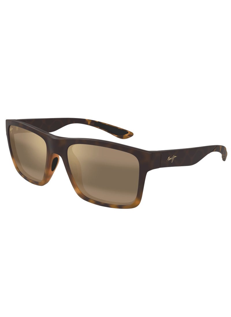 MAUI JIM Maui Jim The Flats 897-10 Unisex Polarized Square Sunglasses – 57 mm Lens Size  - Image 1