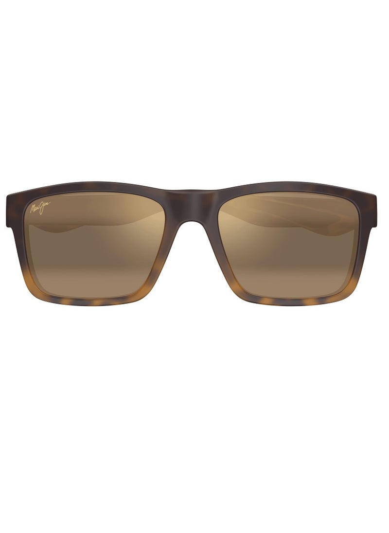 MAUI JIM Maui Jim The Flats 897-10 Unisex Polarized Square Sunglasses – 57 mm Lens Size  - Image 3
