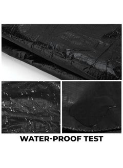 Tough Stacks Toughstacks 150 GSM Tarpaulin Tirpal Tadpatri Tharpai Thadika Tarp Waterproof UV Resistant RotRipTear Proof Reinforced Eyelets Strong Tarpaulin for MultiPurpose Black 12FT X 10FT  - Image 5