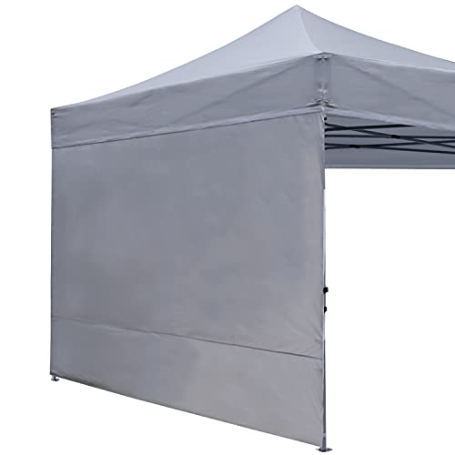 ABCCANOPY خيمة فورية SunWall 10x10 قدم، حزمة واحدة من الجدار الجانبي فقط، بدون إطار أو قمة، رمادي - Image 1