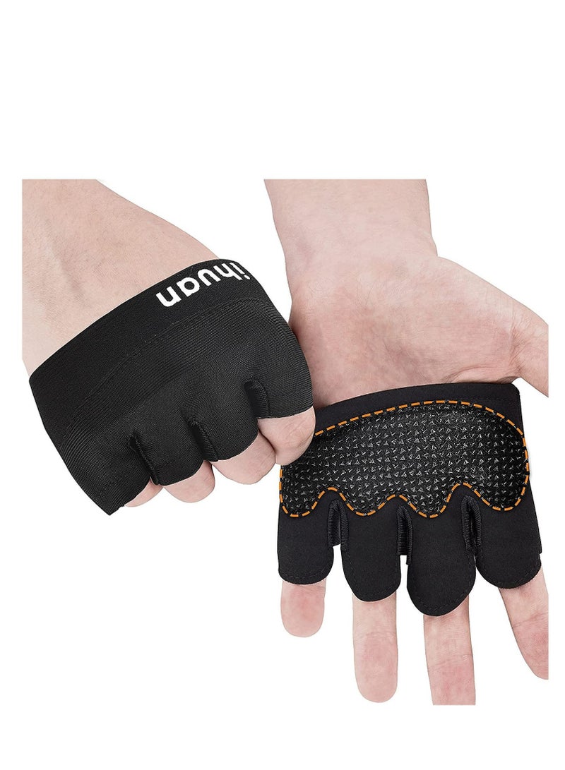 Captaintech New Weight Lifting Gym Workout Gloves Men & Women, Partial Glove Just for The Calluses Spots, Great for Weightlifting, Exercise, Training, Fitness - Image 1