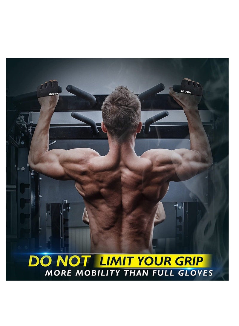 Captaintech New Weight Lifting Gym Workout Gloves Men & Women, Partial Glove Just for The Calluses Spots, Great for Weightlifting, Exercise, Training, Fitness - Image 5