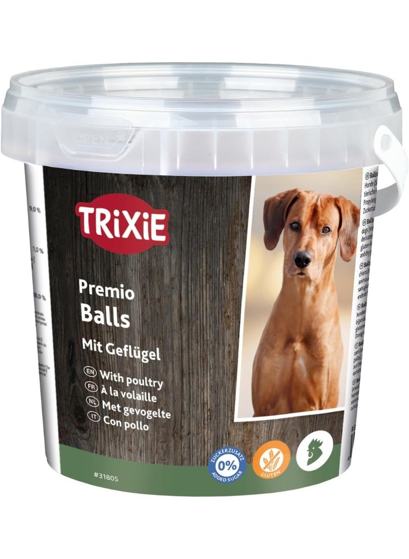 Trixie Premio Trainer Snack Poultry Balls Dog Treats - 500G - Image 1
