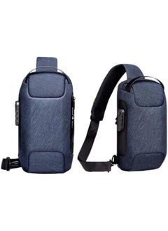 Generic Anti theft Crossbody Sling bag, Shoulder Backpack, Lightweight Chest Daypack with USB Charging  - Image 1