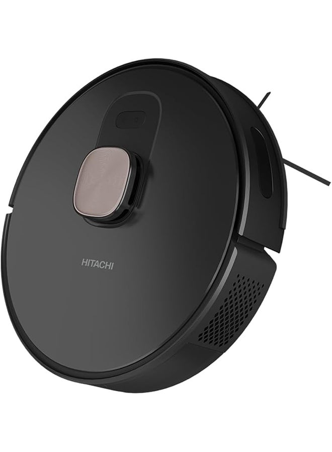HITACHI Robot Vacuum Cleaner With Auto Dust Disposal System, Cleaning Setting on App, Powerful Suction Power Up to 5000Pa, Battery Life Up to 4 Hours, Auto Charge, LDS Navigation Mapping 100 W RVX20DPBKCG Black - Image 3