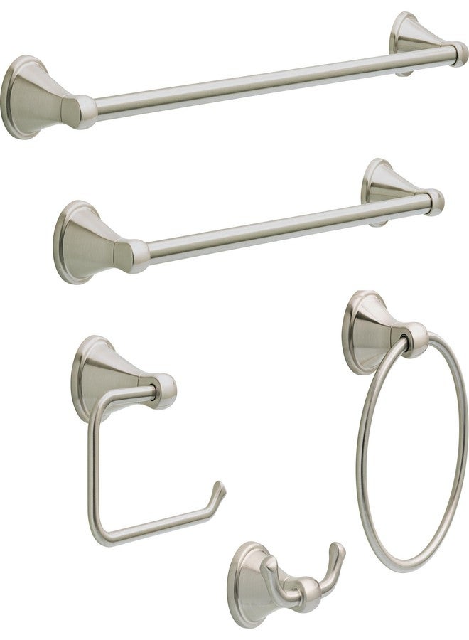 Delta Faucet Becker (1-Pack) 24" Bathroom Towel Rack/Bar, SpotShield Brushed Nickel, Wall Mounted BCK24-DN - Image 3