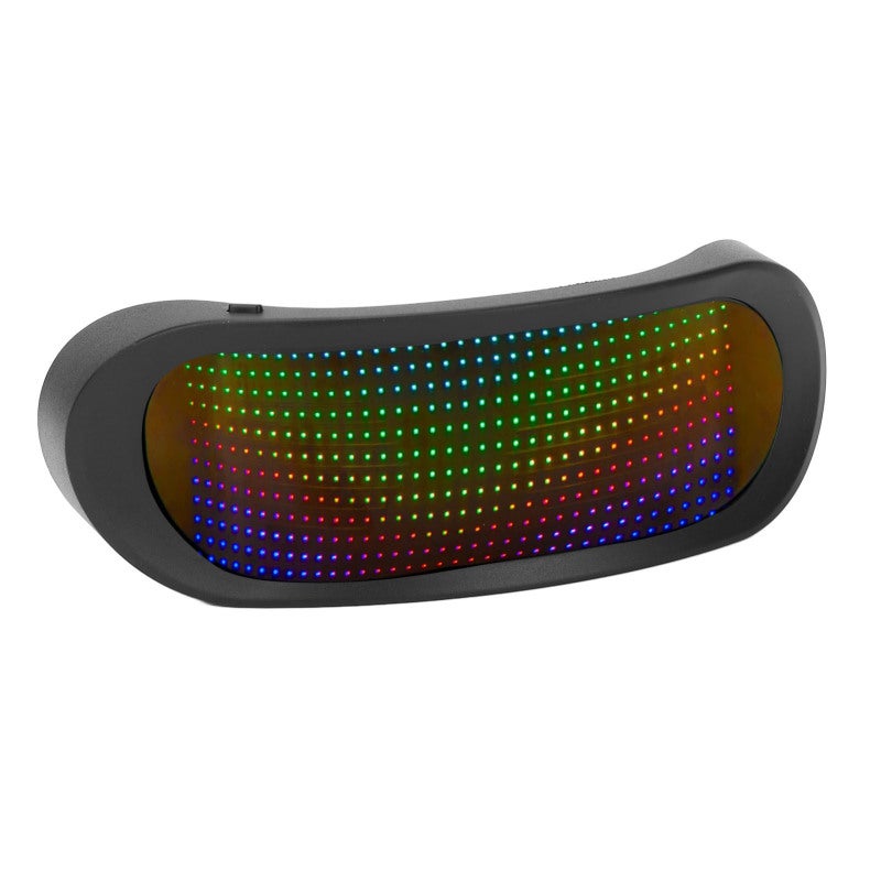 Led Light Up Glasses: Frameless Programmable Full Color - App & Bt Control Rechargeable 5 Hours Battery - Comfort Fit Abs Material for Parties Cosplay Music Festivals Adults - Image 1