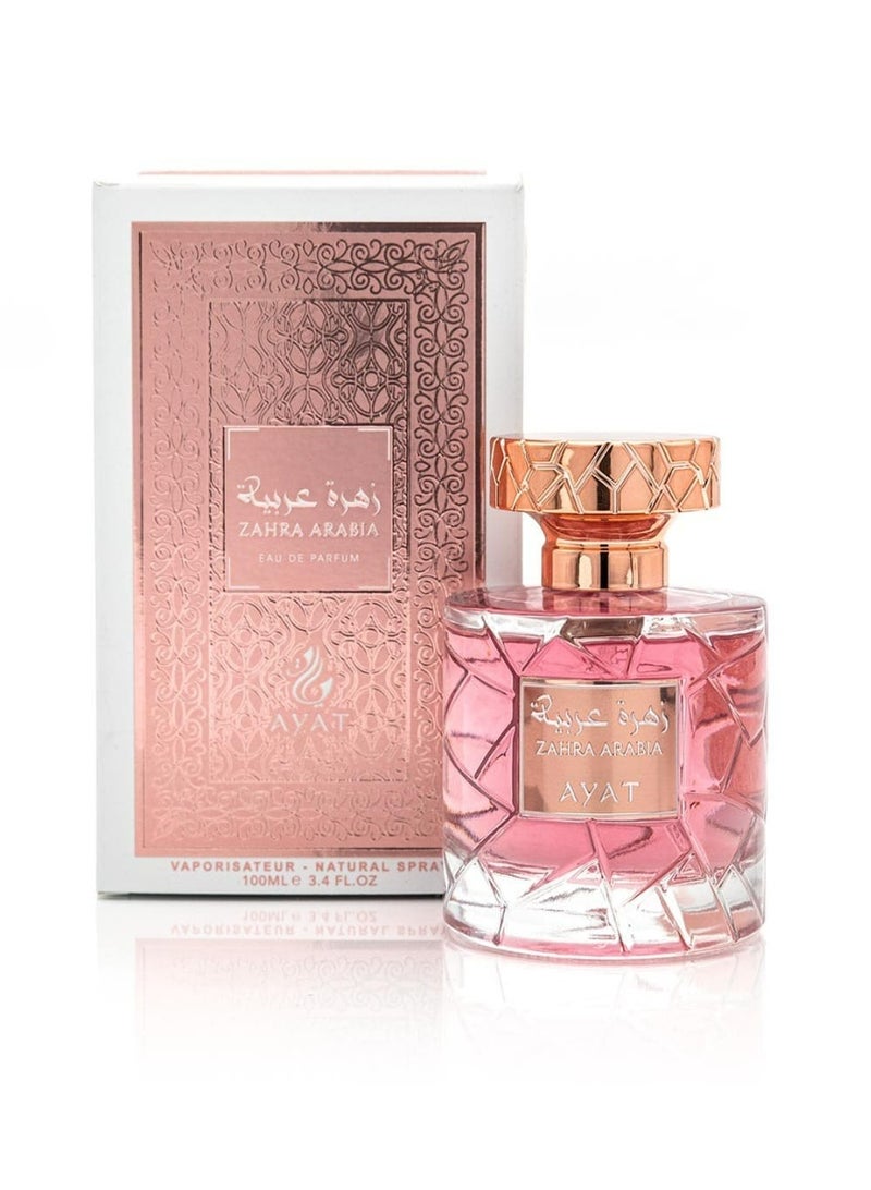 Ayat Perfumes Zahra Al Arabia Eau de Parfum 100ml – Rose, Saffron & Oud – Long Lasting Women’s Arabian Perfume - Image 1