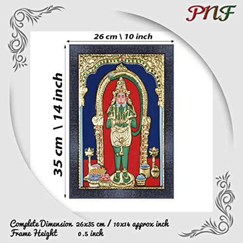 pnf Poster And Frames Classical Tanjore Wooden Photo Frame With Acrylic Sheet | For Living Room, Bedroom | Home Decoration Item | Best Gifting Option (10 * 14inch,Multicolour,Synthetic) 21069 - Image 2