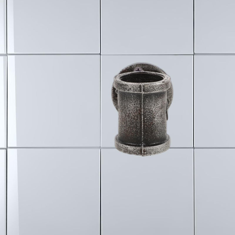Iron Wall Mounted Wine Bottle Holder Retro Industrial Style Display Shelf For Home Bar Kitchen - Image 5