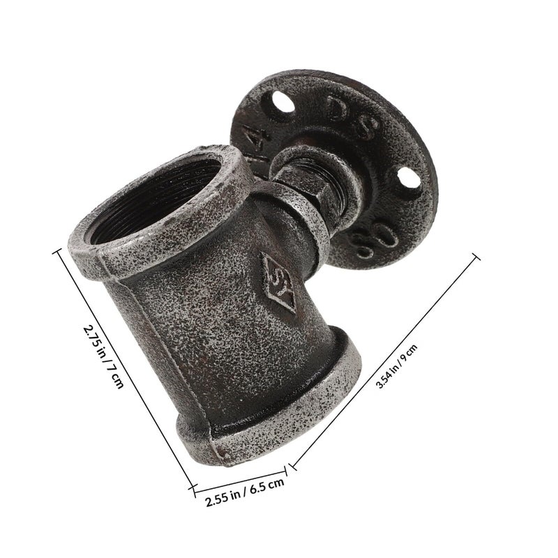 Iron Wall Mounted Wine Bottle Holder Retro Industrial Style Display Shelf For Home Bar Kitchen - Image 3