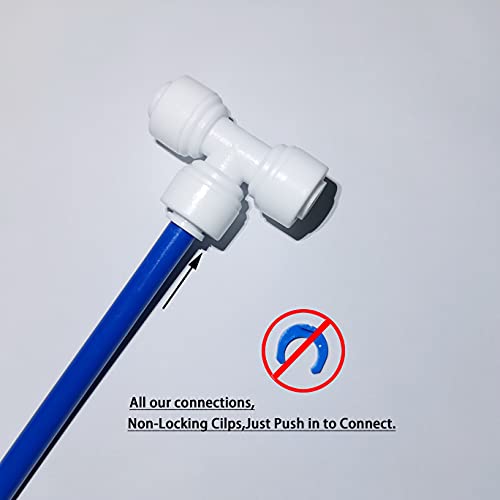 YZMSZ Elbow 1/2" Female Thread to 3/8" OD Tube Quick Connector Tubing Fittings for Water Purifiers Filters Reverse Osmosis Systems accessories,5pcs. - Image 2