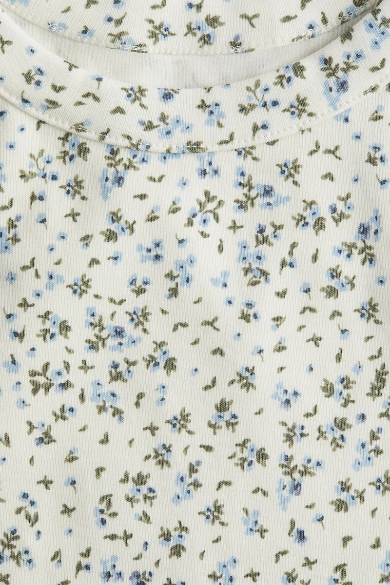 H&M Printed cotton vest top