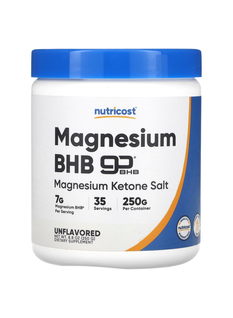 Magnesium BHB, goBHB®,  Unflavored, 8.8 oz (250 g)