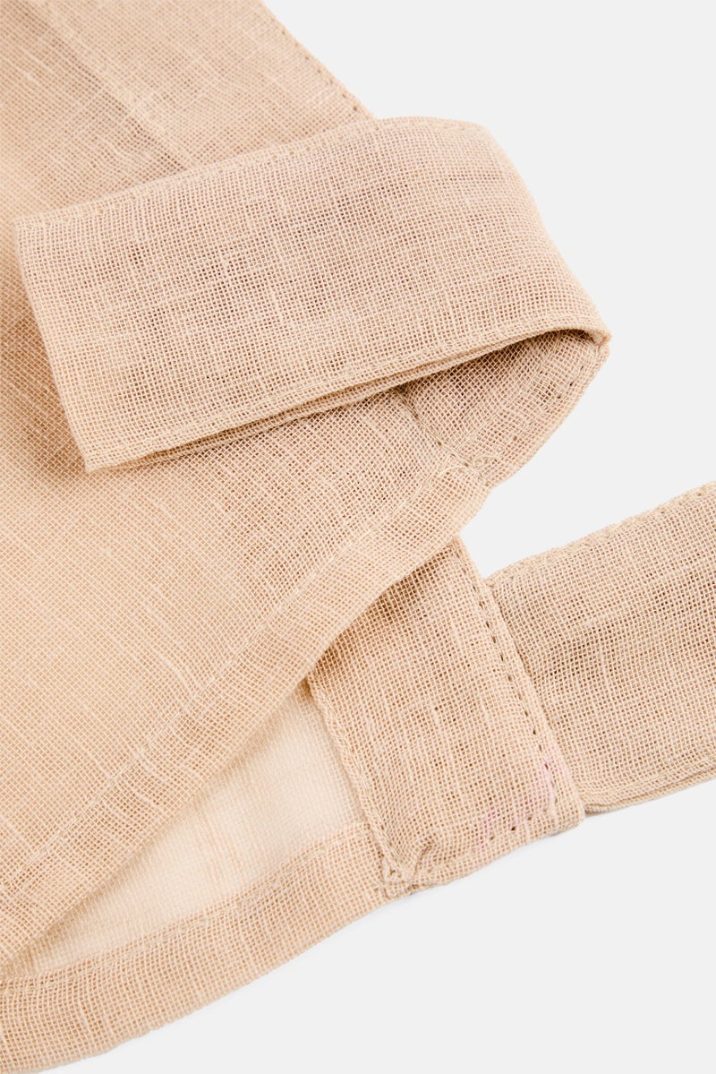 Muy Mucho Cotton Gauze Curtain, Beige  - Image 3