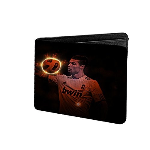 ShopMantra Men's Wallet | Multicolor CR7 Football Quote Printed PU Leather Wallet for Men/Boy's - Slim Bi-Fold with 7 Card Slots, 2 Cash Compartments, 1 Coin Pocket, 1 ID Window, 2 Hidden Pockets - Image 3