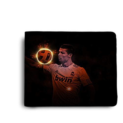 ShopMantra Men's Wallet | Multicolor CR7 Football Quote Printed PU Leather Wallet for Men/Boy's - Slim Bi-Fold with 7 Card Slots, 2 Cash Compartments, 1 Coin Pocket, 1 ID Window, 2 Hidden Pockets - Image 1