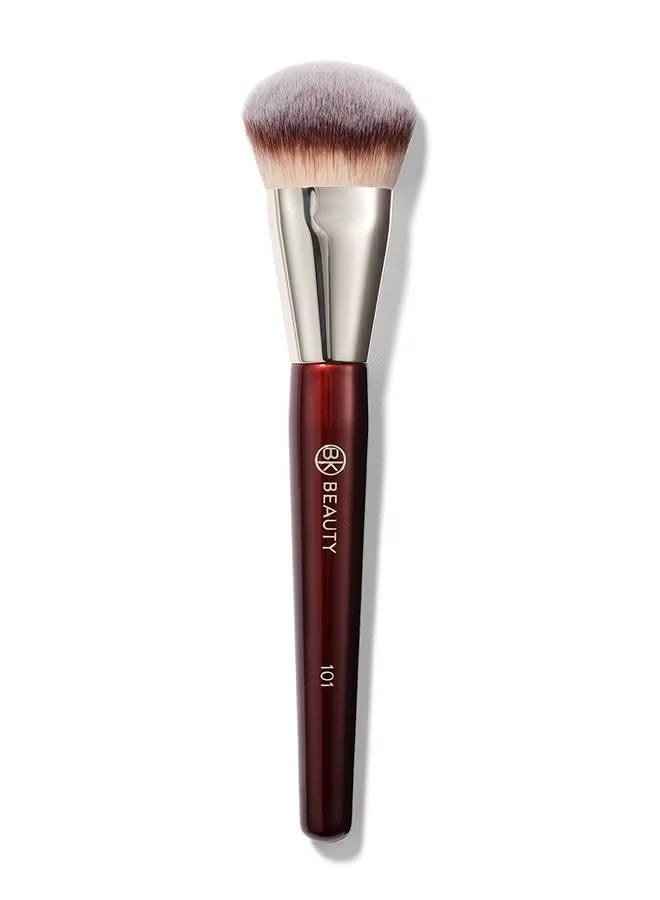 BK BEAUTY Brushes - 101 Contoured Foundation Brush - Foundation Makeup Brushes - Face Brush for Liquid or Cream Foundations - Image 1