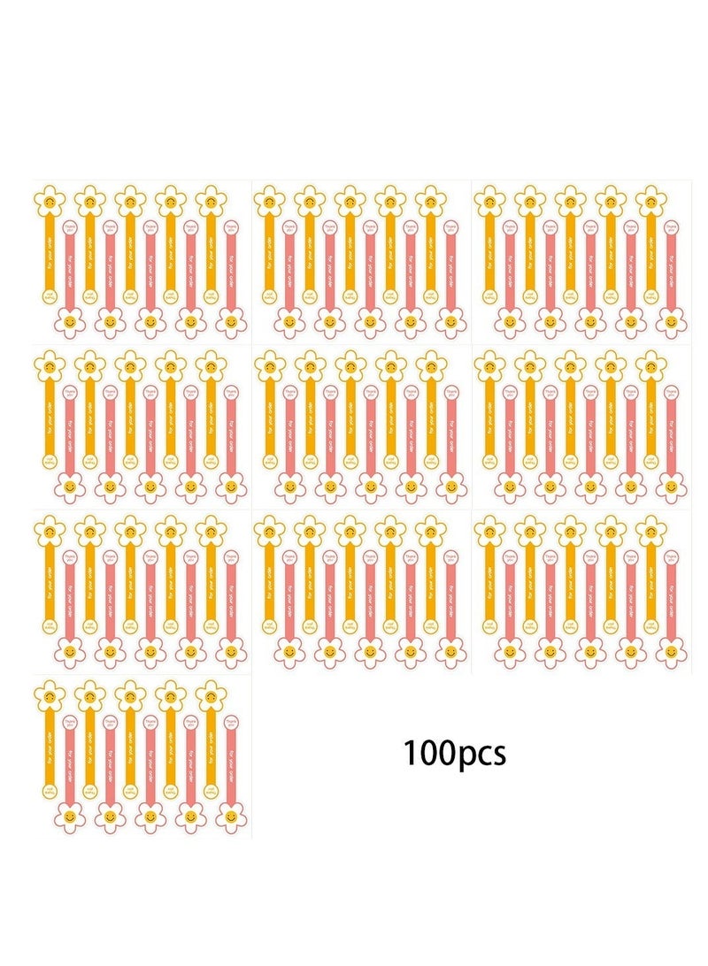 Food Retail Package Seal Stickers Safe Secure Tamper Evident Lids Stickers 100 Pcs Tamper Resistant Stickers,Baking Gift Box Sticker for Handmade Baking Craft Arts,Hand Made Sticker - Image 4