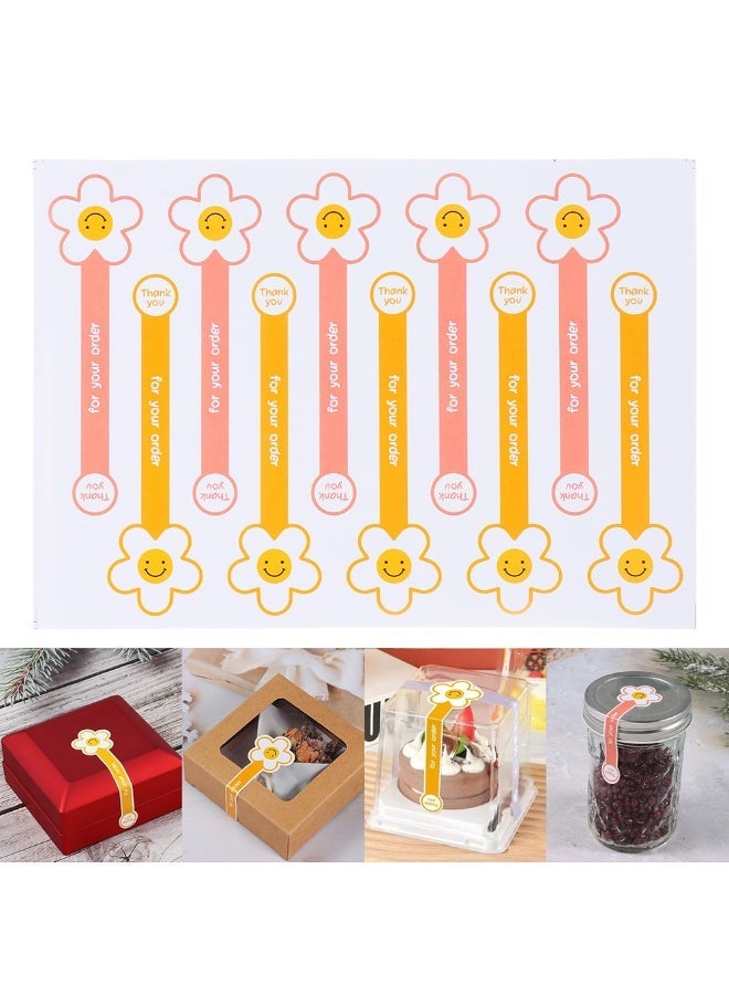 Food Retail Package Seal Stickers Safe Secure Tamper Evident Lids Stickers 100 Pcs Tamper Resistant Stickers,Baking Gift Box Sticker for Handmade Baking Craft Arts,Hand Made Sticker - Image 1