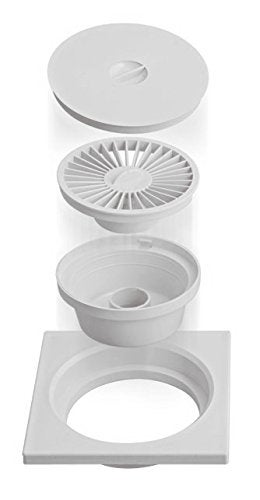 Cipla Plast Shower Floor Drain Cockroach Trap - BRC 733 White (Pack of 4) - BRC-733-WH4 - Image 2