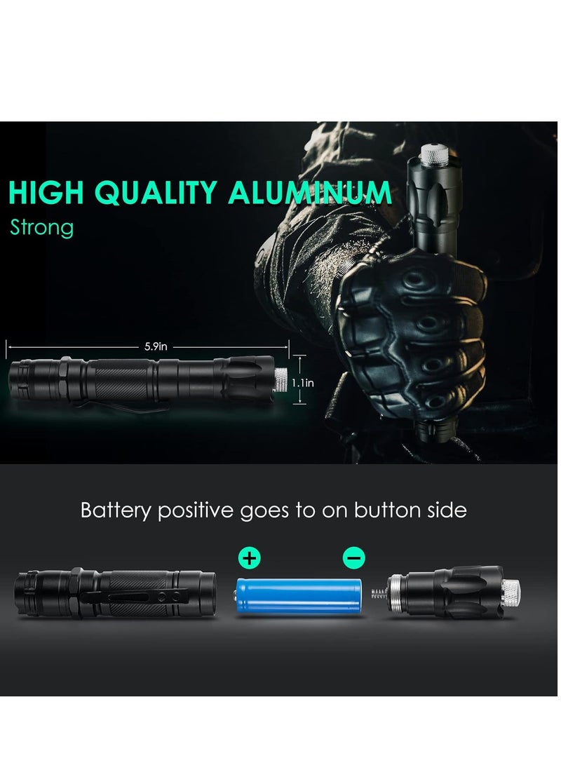Mejora Portable LED Torch Light Laser Pointer Rechargeable Set Green - Image 4