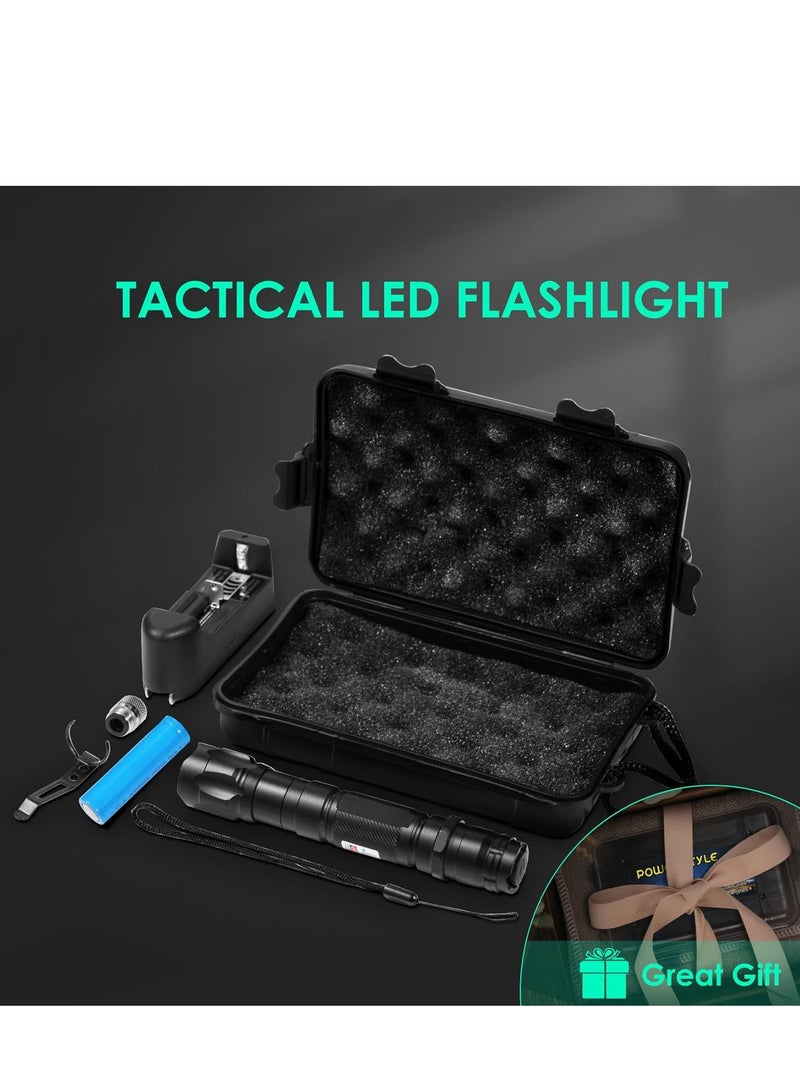 Mejora Portable LED Torch Light Laser Pointer Rechargeable Set Green - Image 5
