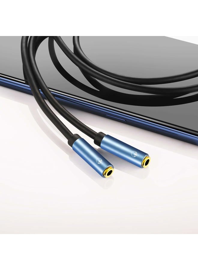 MillSO 3.5mm TRRS Stereo Splitter, 4-Pole, Male to Dual Female, 3ft, 3.5mm Jack Adapter, Compatible with Headsets, Microphones, Laptop, Smartphone, Xbox - Image 4