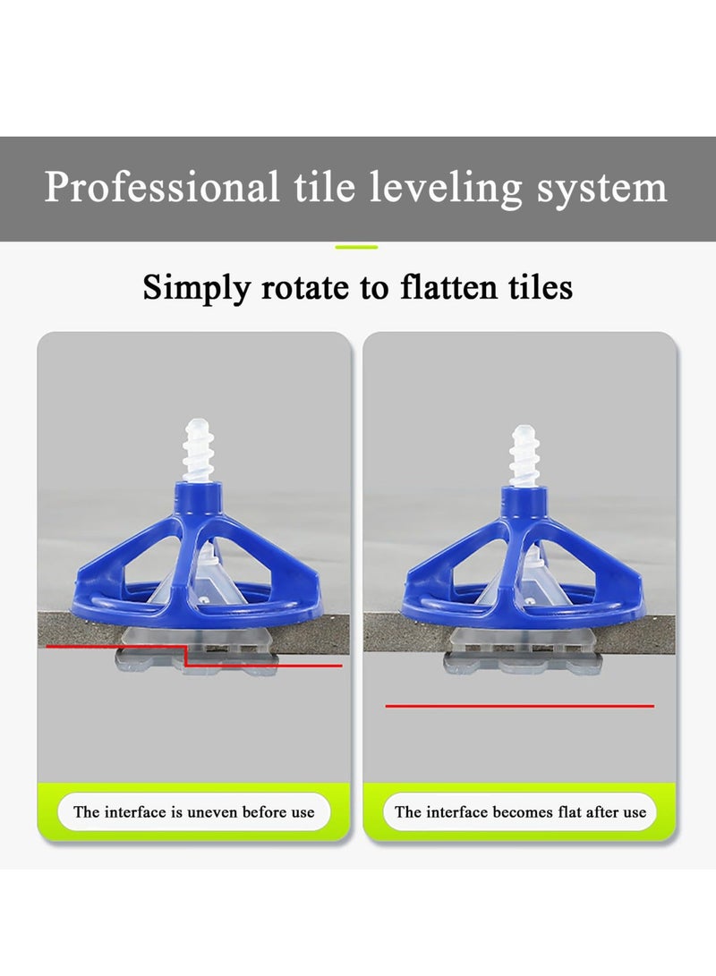 Tile Leveling System Kit with 1/8 Inch Spacers, 50 Reusable Nuts, and 100 Bases, for Seamless Installation of Self-Adhesive Floor and Wall Tiles (150 PCS)  - Image 3