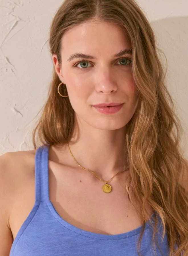 women'secret Light blue cotton vest top