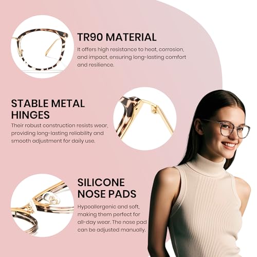 Cyxus Blue Light Glasses for Woman, Fashion Computer Glasses on Office Reduce Eye Strain Anti Migraine for Working Reading - Image 5