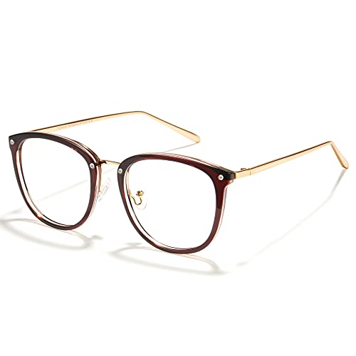 Cyxus Blue Light Glasses for Woman, Fashion Computer Glasses on Office Reduce Eye Strain Anti Migraine for Working Reading - Image 1