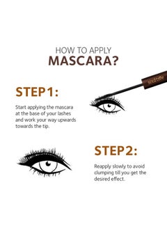 SOULTREE Ayurvedic Mascara - Black | Lightweight, Strengthens Lashes, Promotes Growth | Ayurvedic Formulation Enriched With Natural Ingredients For Beautiful Eyes - 6Gm  - Image 2