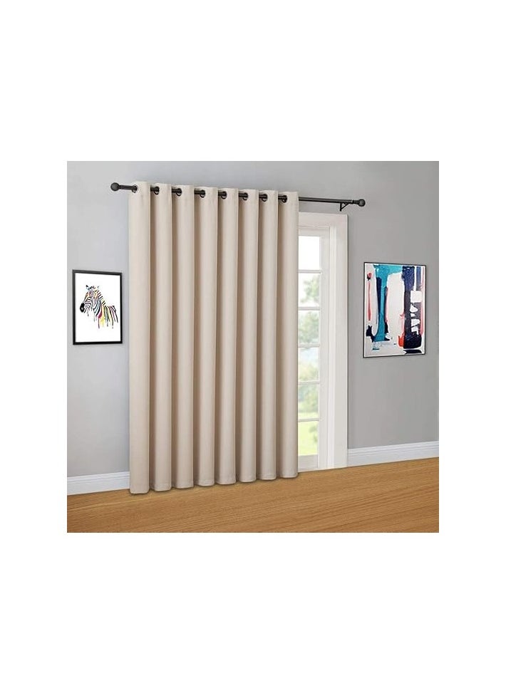 Intex Curtains House - Intex Curtains House Luxury Blackout Curtains-Steel Grommets-Thermal Insulated Fabric-For Room Darkness - 1 Panel - Image 1