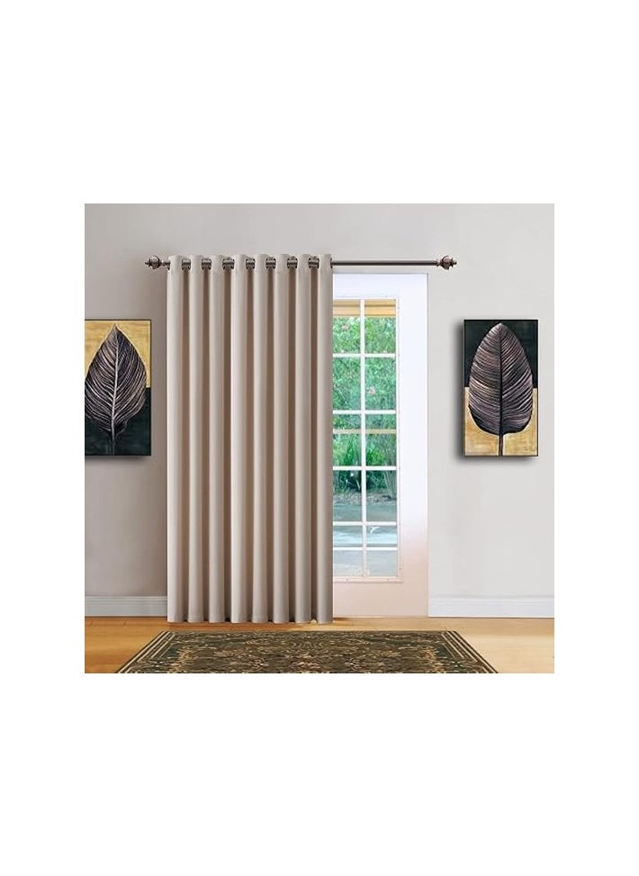 Intex Curtains House - Intex Curtains House Luxury Blackout Curtains-Steel Grommets-Thermal Insulated Fabric-For Room Darkness - 1 Panel - Image 1