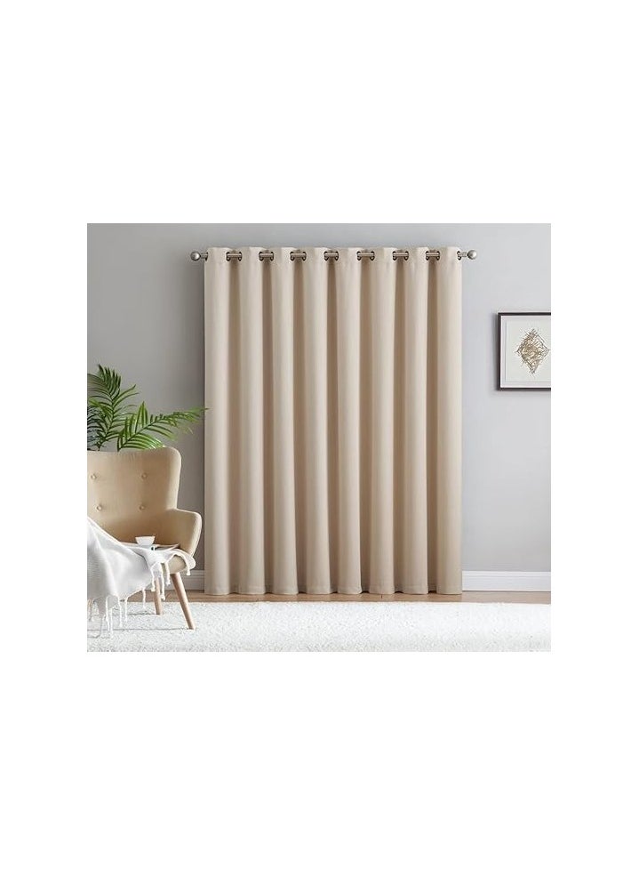 Intex Curtains House - Intex Curtains House Luxury Blackout Curtains-Steel Grommets-Thermal Insulated Fabric-For Room Darkness - 1 Panel - Image 1