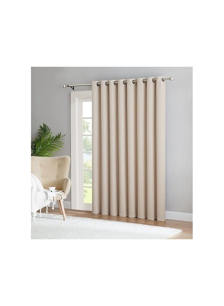 Intex Curtains House - Intex Curtains House Luxury Blackout Curtains-Steel Grommets-Thermal Insulated Fabric-For Room Darkness - 1 Panel - Image 1