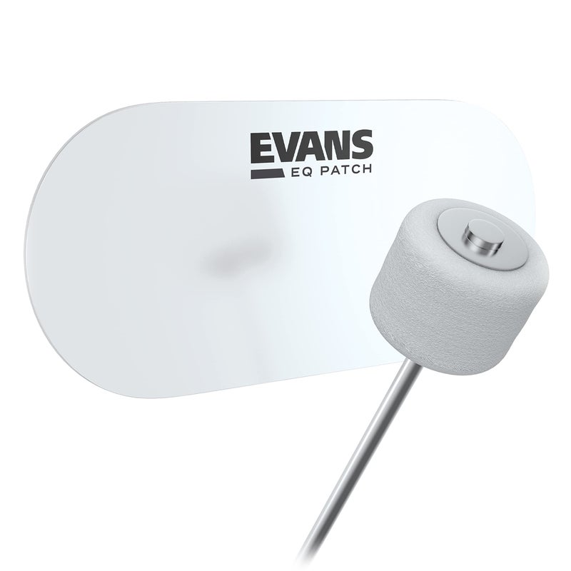 Evans EQ Double Pedal Patch, Clear Plastic - Image 1
