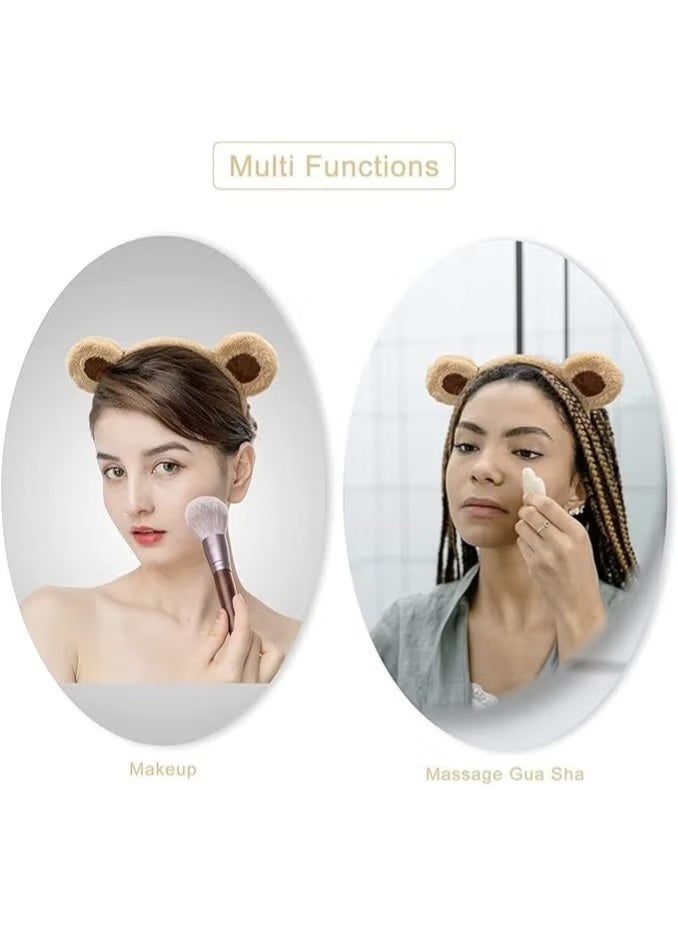 2 Pack Bear Ears Headband for Adult Women, Face Wash Headband, Costume Decoration, Soft and Durable for Party, Dance, Show, Cosplay - Image 3