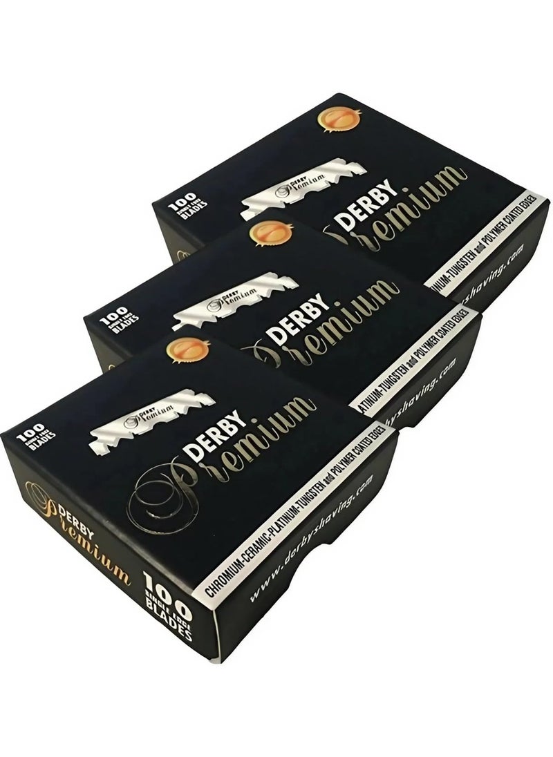 Derby - 300 Derby Premium Single Edge Razor Blades for straight razor - Image 1