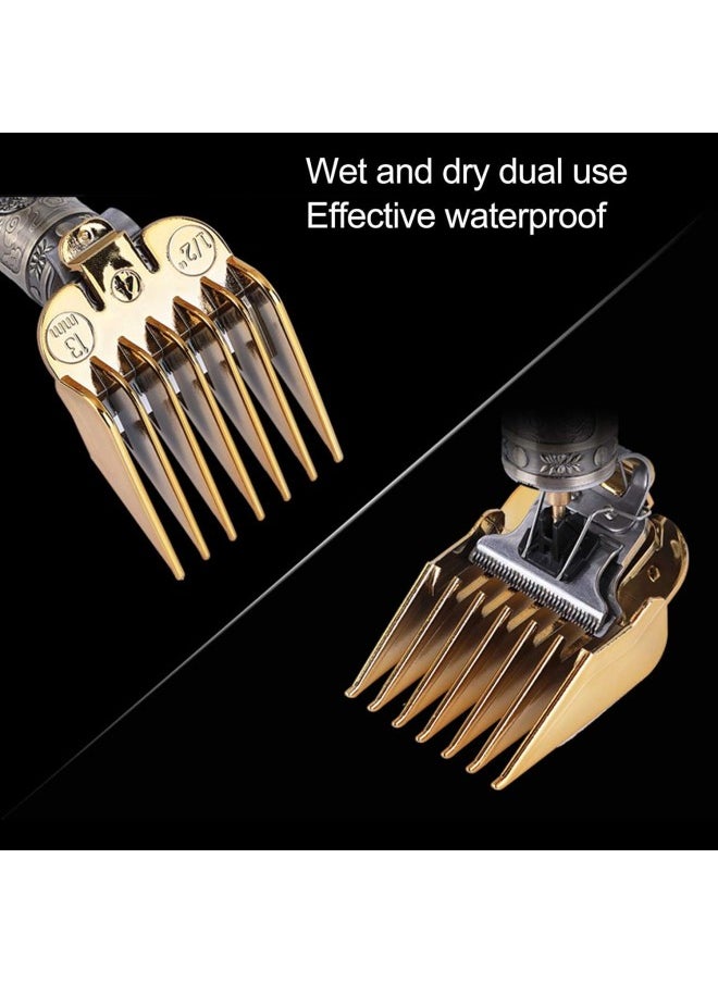 Hair Limit Comb Universal Set, 8 Sizes Guide Comb Set, Professional Premium Cutting Guides Coded Hair Limit Comb Clipper Guide Attachment Set