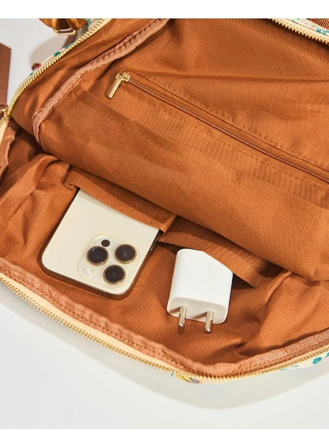 Chumbak  Spring in my Step Backpack -White for Women | Best Price UAE