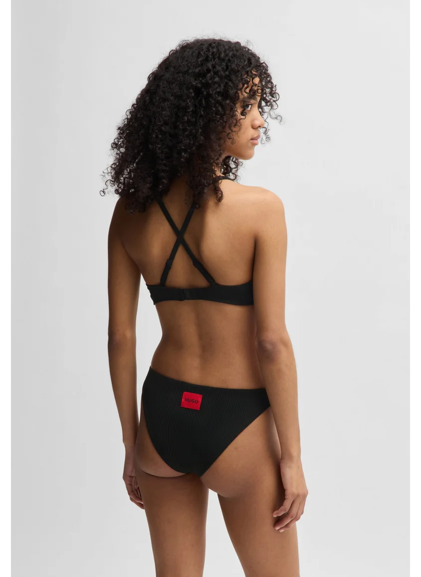 HUGO Bikini bottoms with logo label