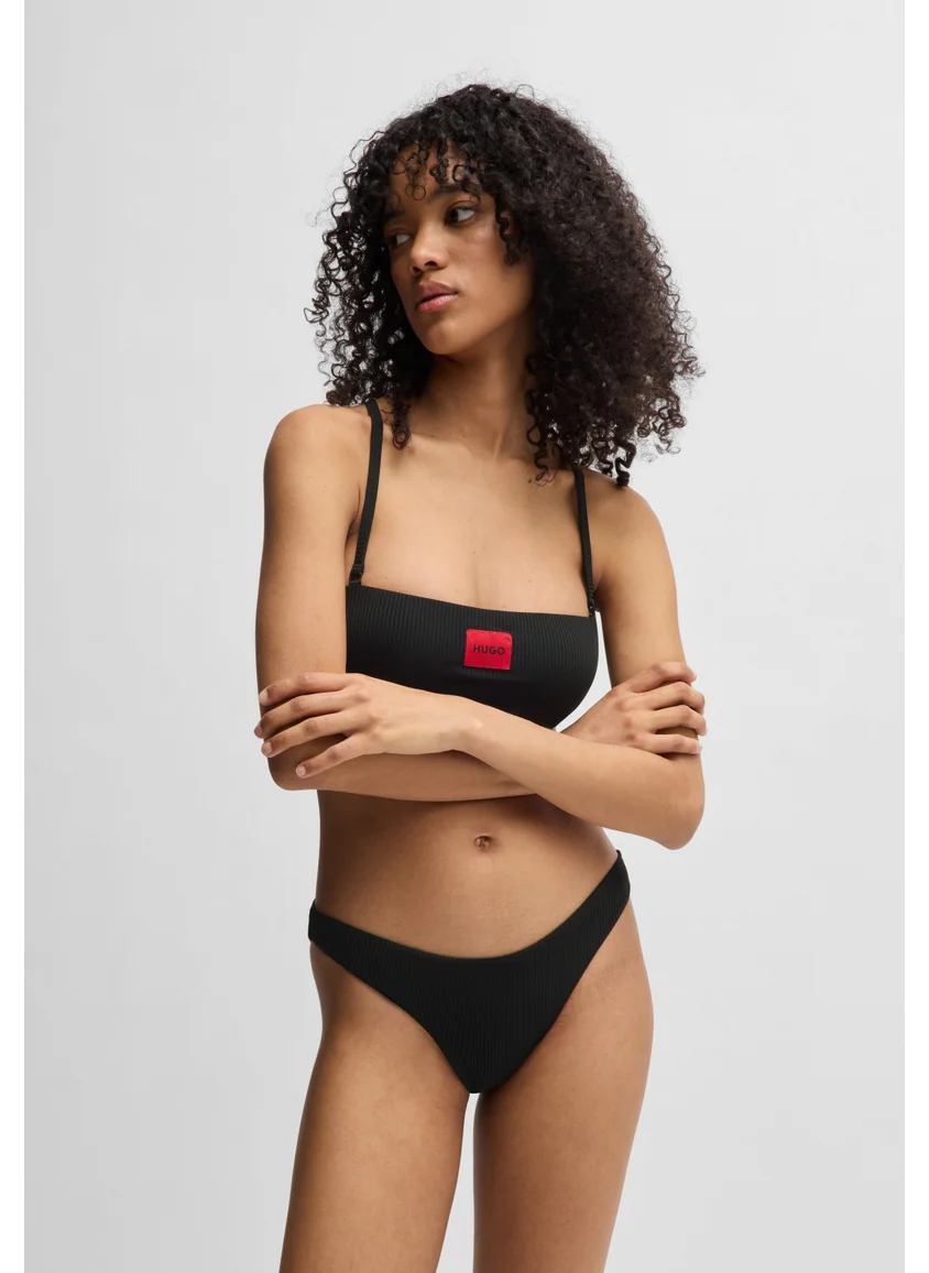 HUGO Bikini bottoms with logo label