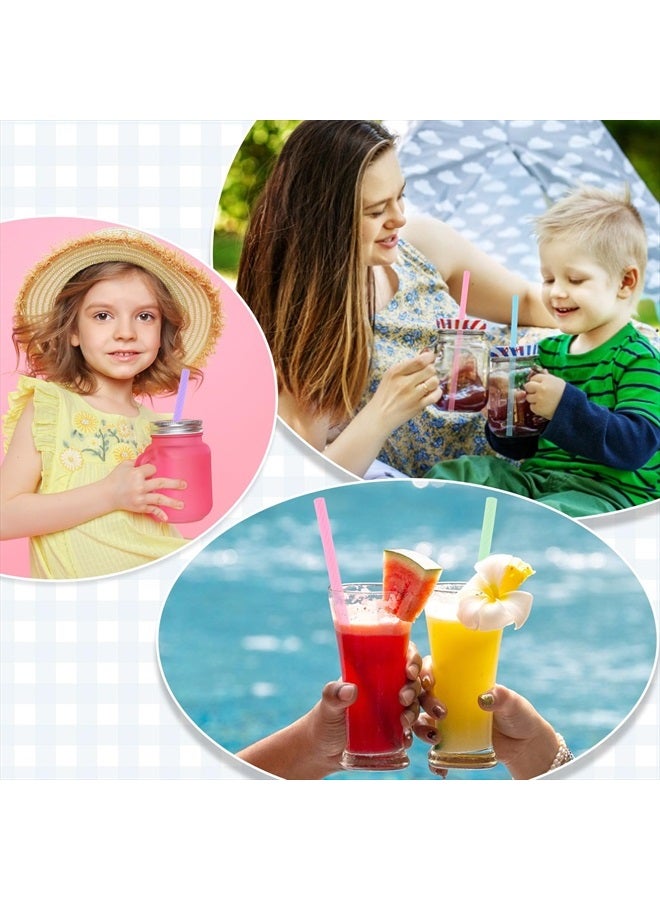 Cobee 4 Set Reusable Silicone Straws Kit, Foldable Portable Straws with Colorful Storage Box and Keychain for Travel, Deep Cleaning Brush for Bubble Tea, Cold/Hot Drinks - Image 5