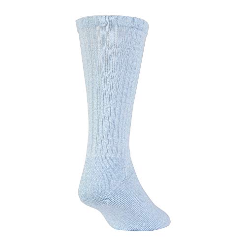 GOLDTOE Men's Harrington Crew Socks, Multipairs, Washed Blue/Light (6-Pairs), Large - Image 4