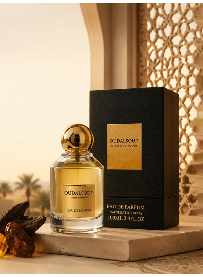 أود أل سعود عطر عنبر عود ١٠٠ مل ماء عطر / عطر خشبي / تركيز عطر ٤٠٪ - يدوم العطر على الملابس لمدة ١٢ ساعة، وعلى البشرة لمدة ٨ ساعات / للرجال والنساء / مثالي للمكتب، والمواعيد، وتقديم الهدايا - Image 2