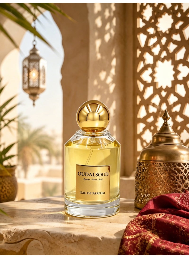 OUDALSOUD 100ml Amber Oud EDP/Woody Fragrance Perfume/40% Fragrance Concentration-Fragrance Stays on Clothes for 12 hours, On Skin for 8 hours/For Men and Women/Perfect for Office, Dating, and Gift Giving - Image 3