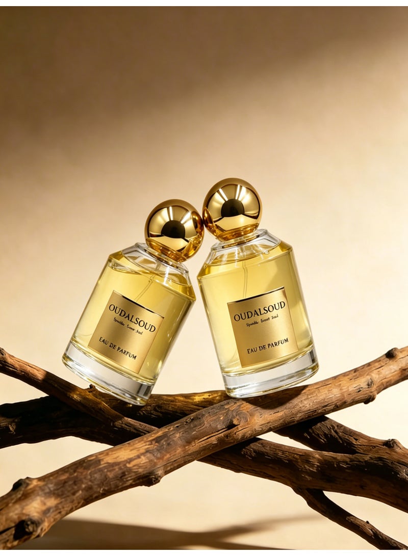 OUDALSOUD 100ml Amber Oud EDP/Woody Fragrance Perfume/40% Fragrance Concentration-Fragrance Stays on Clothes for 12 hours, On Skin for 8 hours/For Men and Women/Perfect for Office, Dating, and Gift Giving - Image 4